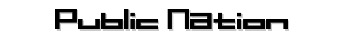 Public Nation font